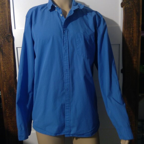 L.O.G.G. H&M Men's Blue Fitted Shirt Casual Large - Picture 1 of 11